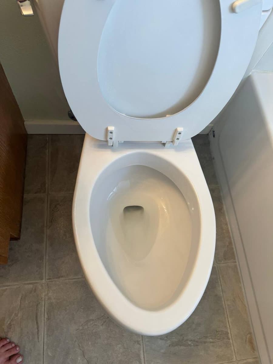 Toilet deep clean & sanitize — After